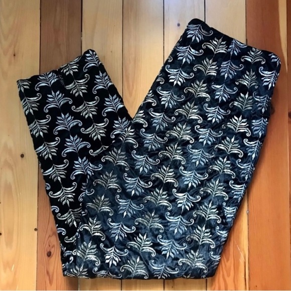 Frances Valentine Petrie Pants Velvet Embroidered Metallic NWT Size 10 - Picture 2 of 8